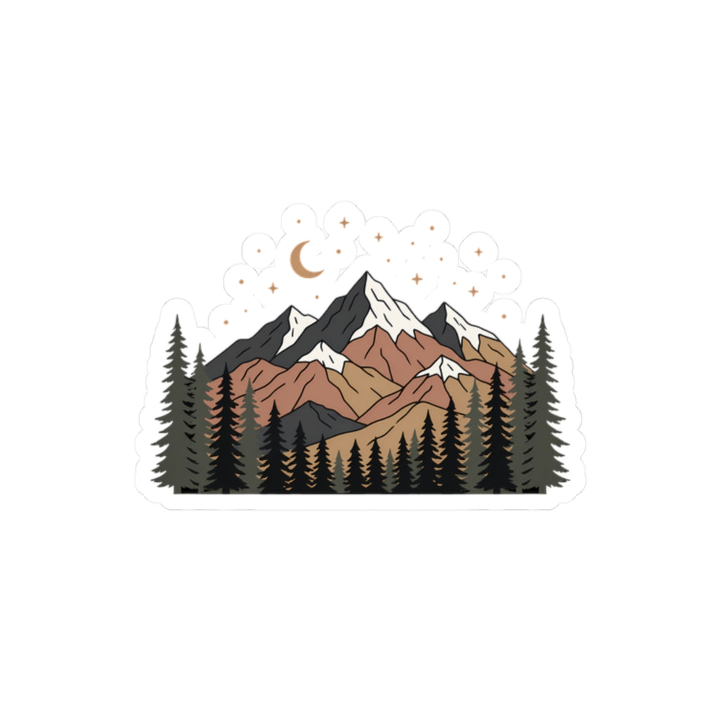 Mountain Night Sticker